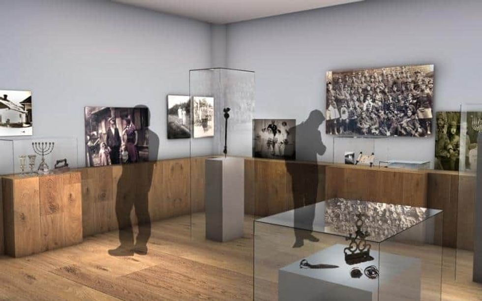 Artist rendition of IWM exhibition with Sysco Productions