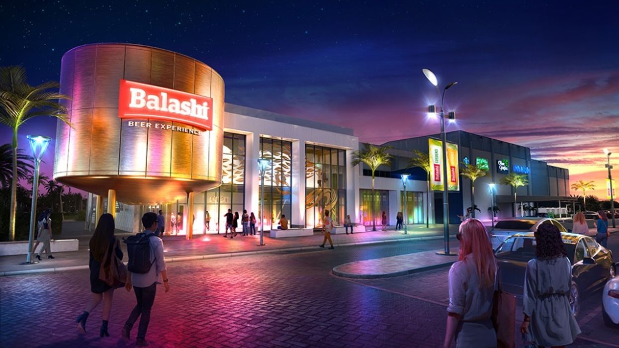 Artist’s impression of the Balashi Beer Experience at the Gloria complex in Aruba