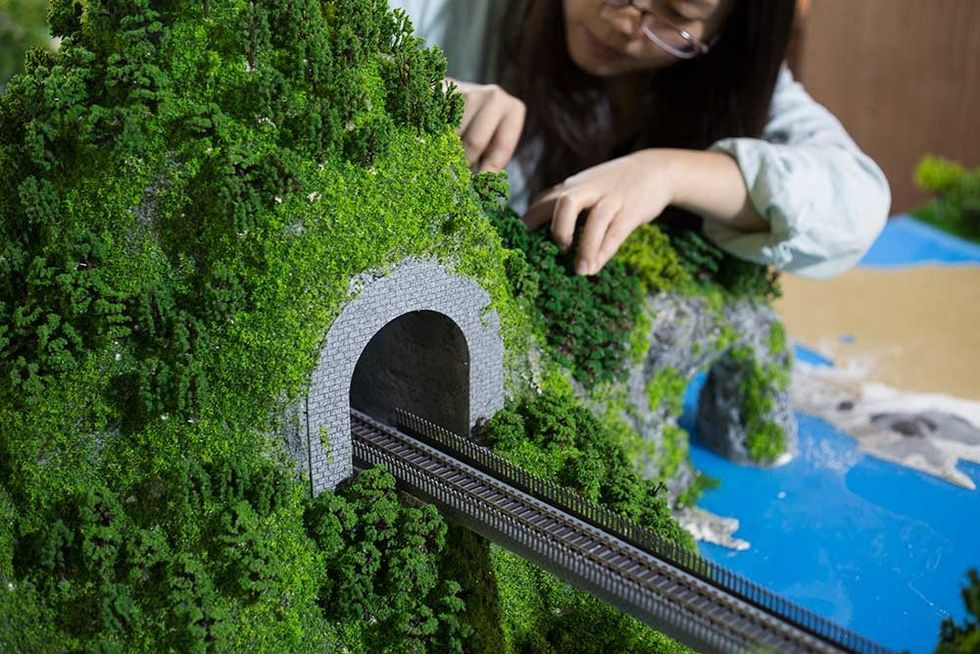 asia train tracks Gulliver's Gate