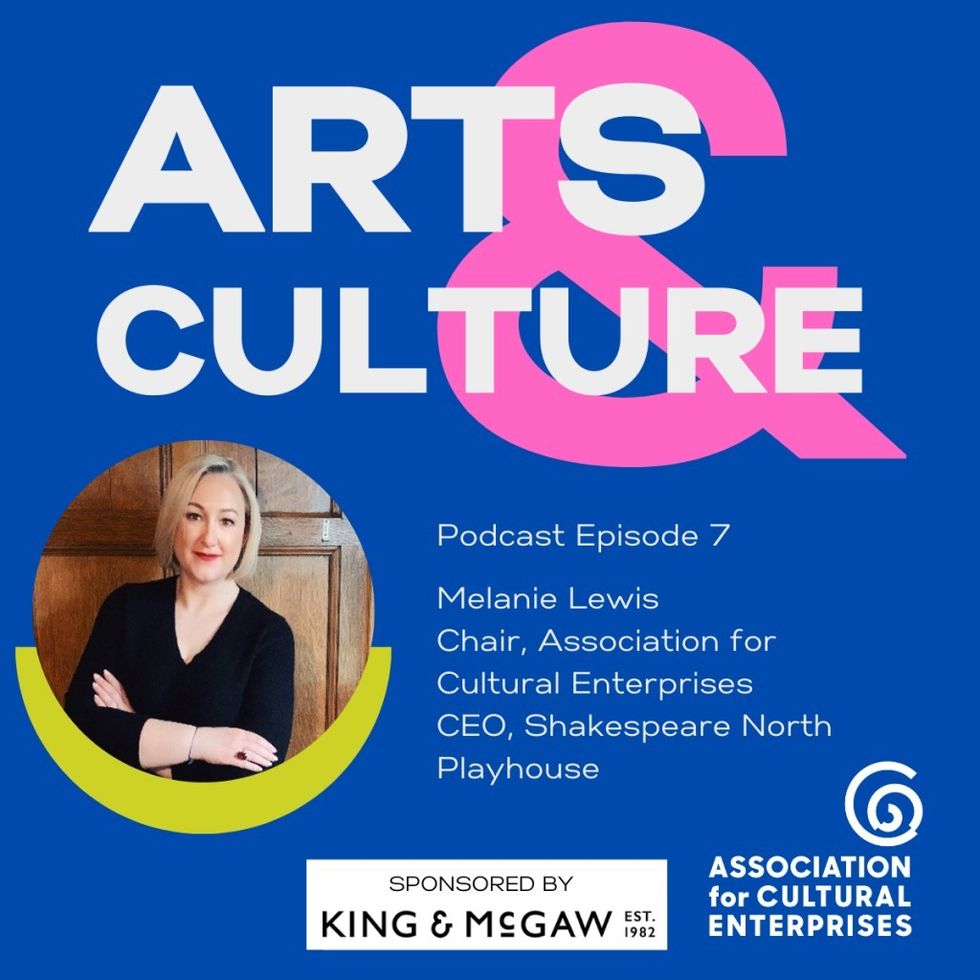 Association for Cultural Enterprises podcast cover Melanie Lewis
