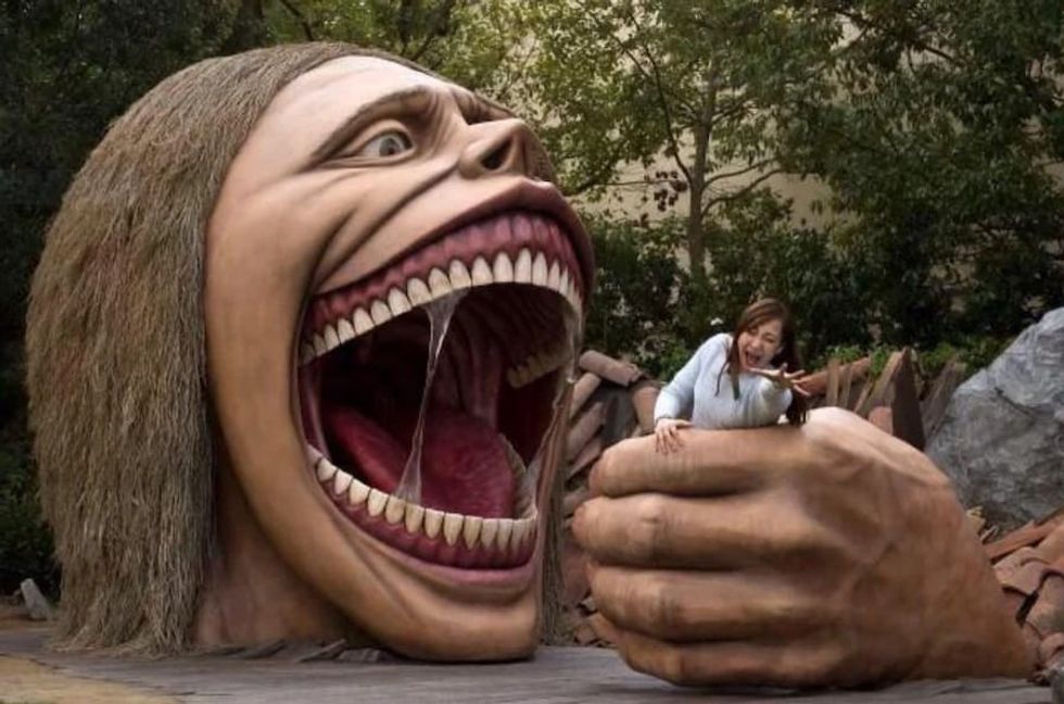 Attack on titan theme park