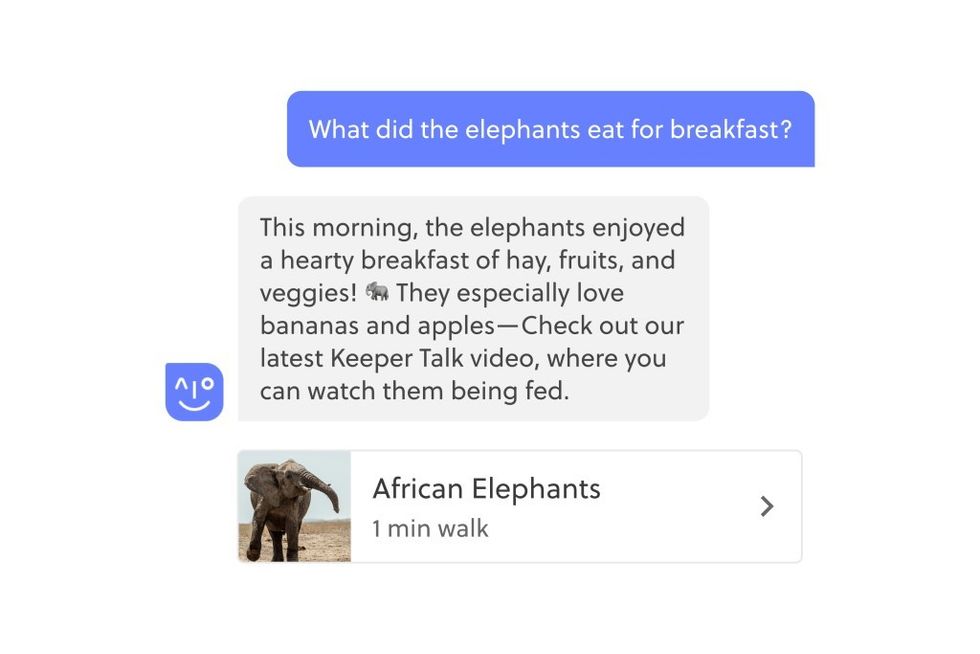 Attractions.io AI assistant animal feeding