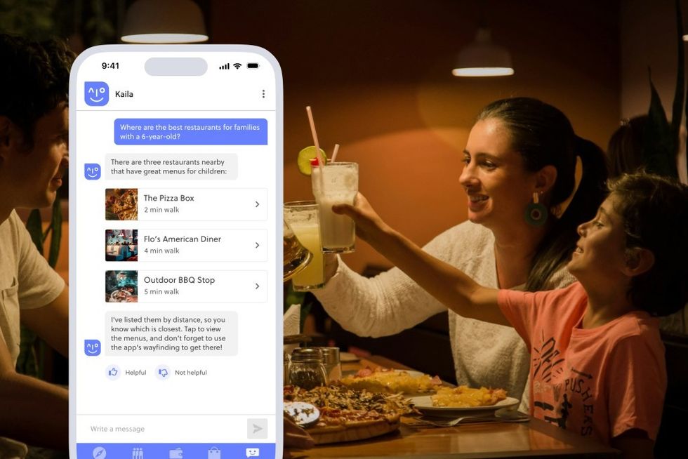 Attractions.io AI assistant pizza