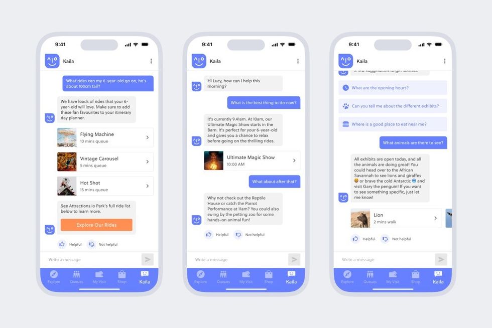 Attractions.io AI assistant