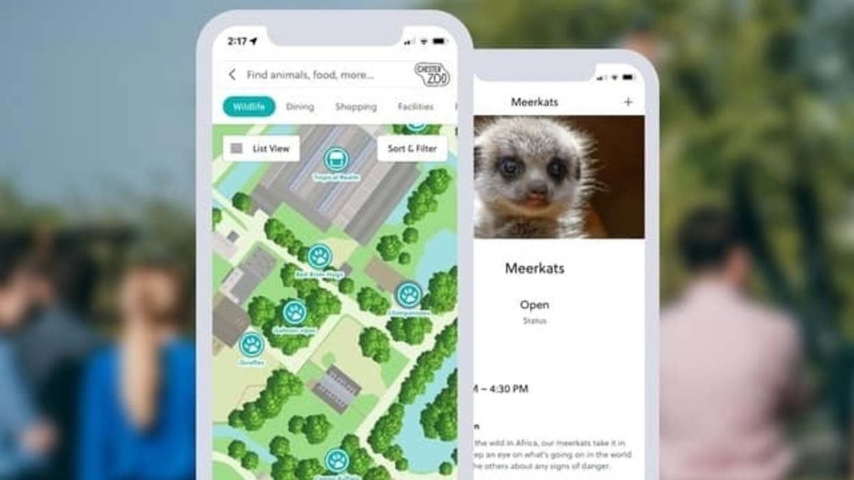 Attractions.io Chester Zoo mobile app map