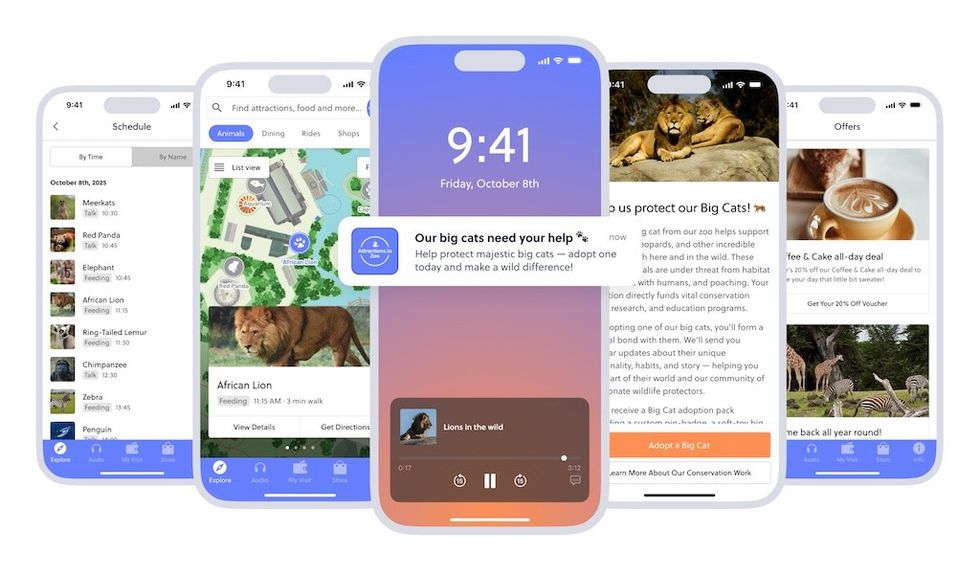 Attractions.io zoo and wildlife attractions.io mobile app example