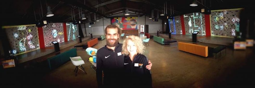 augmented climbing hall