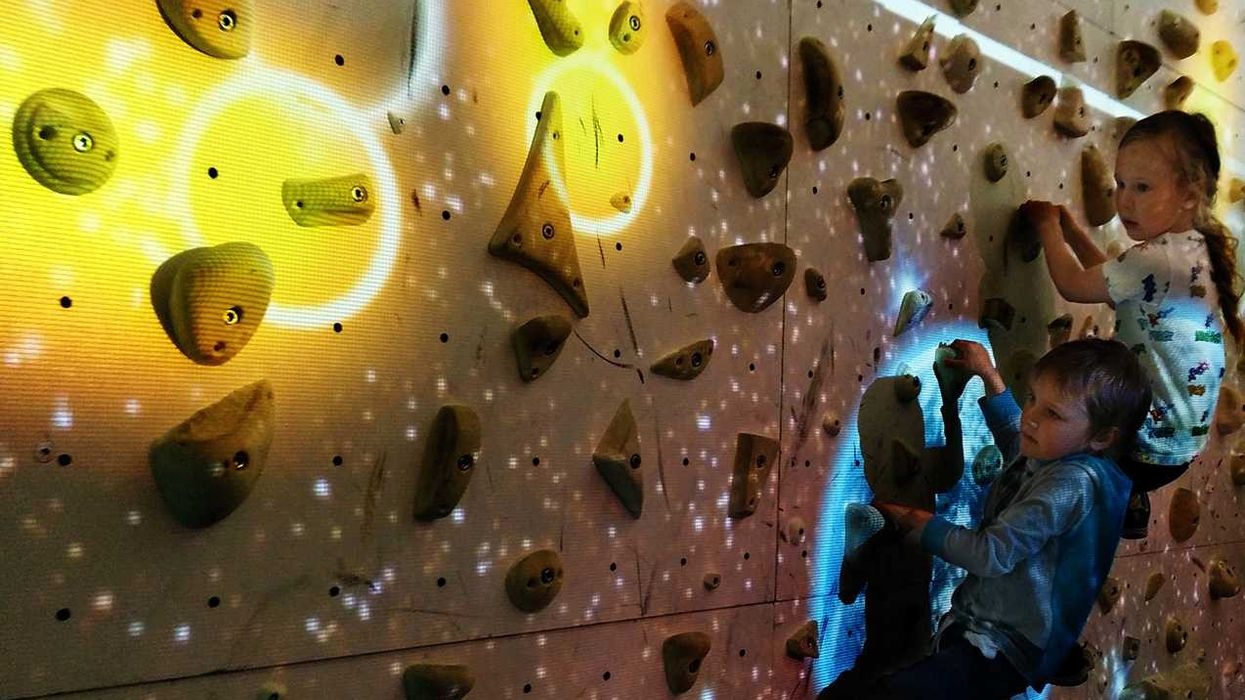 Augmented Climbing Wall from valo motion available through Clip 'n Climb