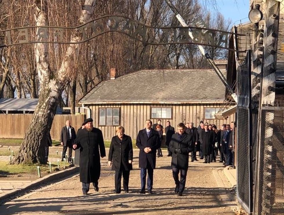 auschwitz birkenau angela merkel