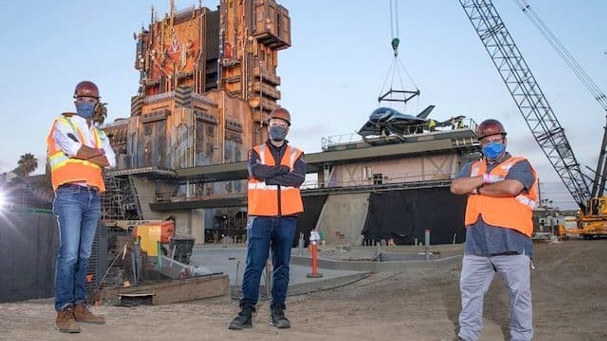Avengers Campus Disney construction