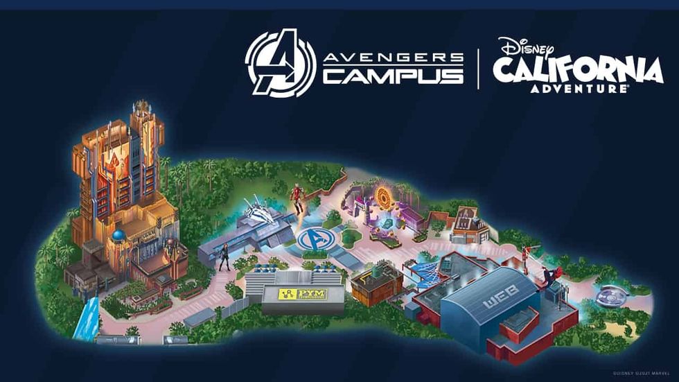 avengers campus guide map