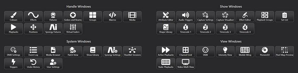 Avolites Titan v14 controls