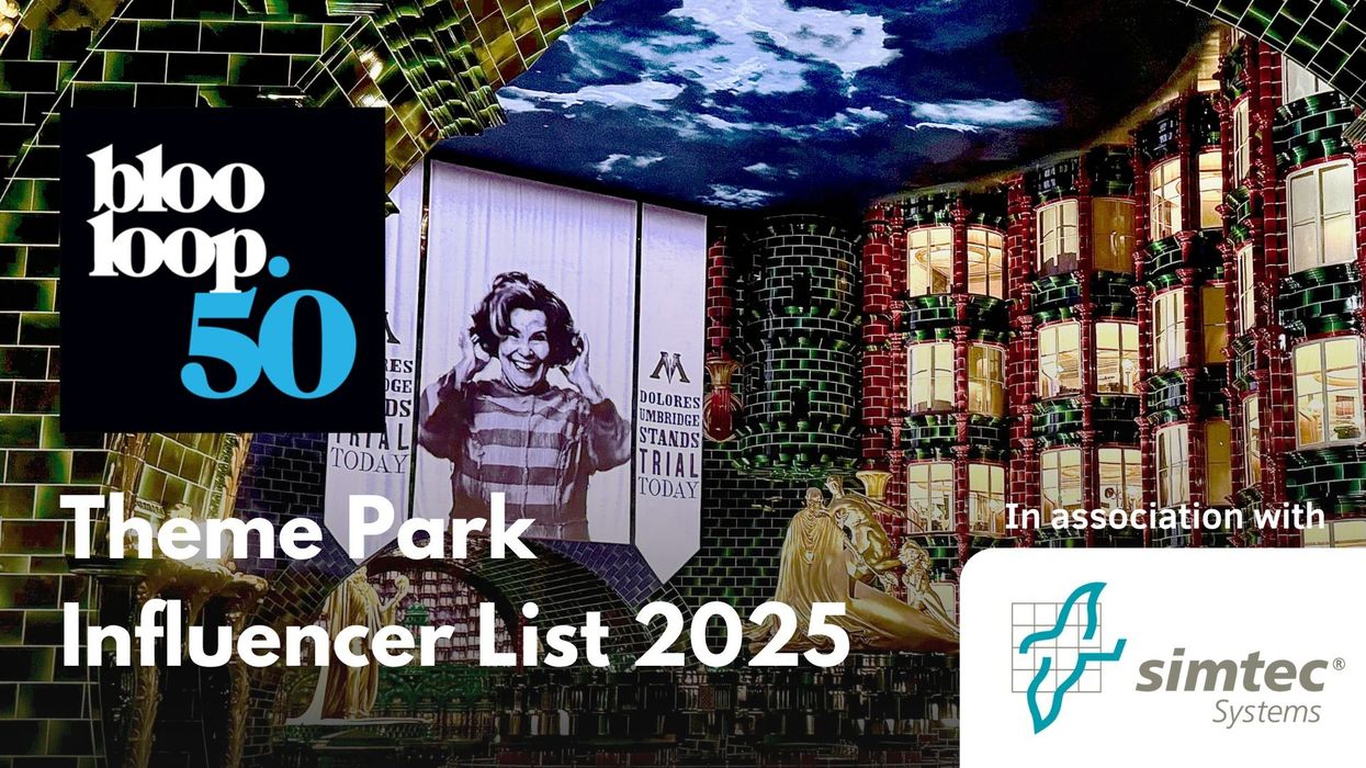 B50 Theme Park Influencer List 2025 with Simtec Systems