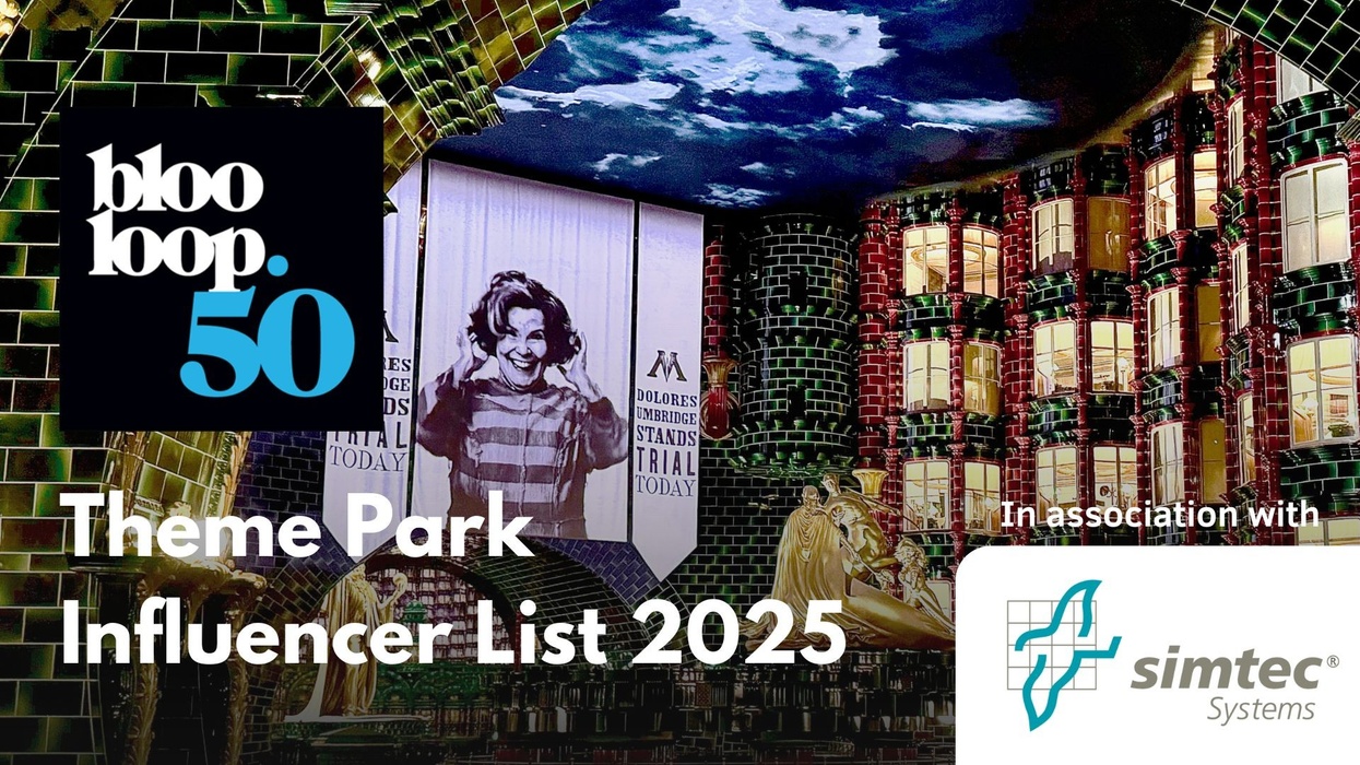 B50 Theme Park Influencer List 2025 with Simtec Systems