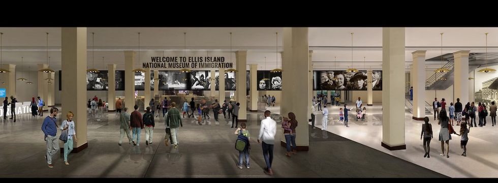Baggage Room Rendering Wide - Courtesy of Statue of Liberty-Ellis Island Foundation