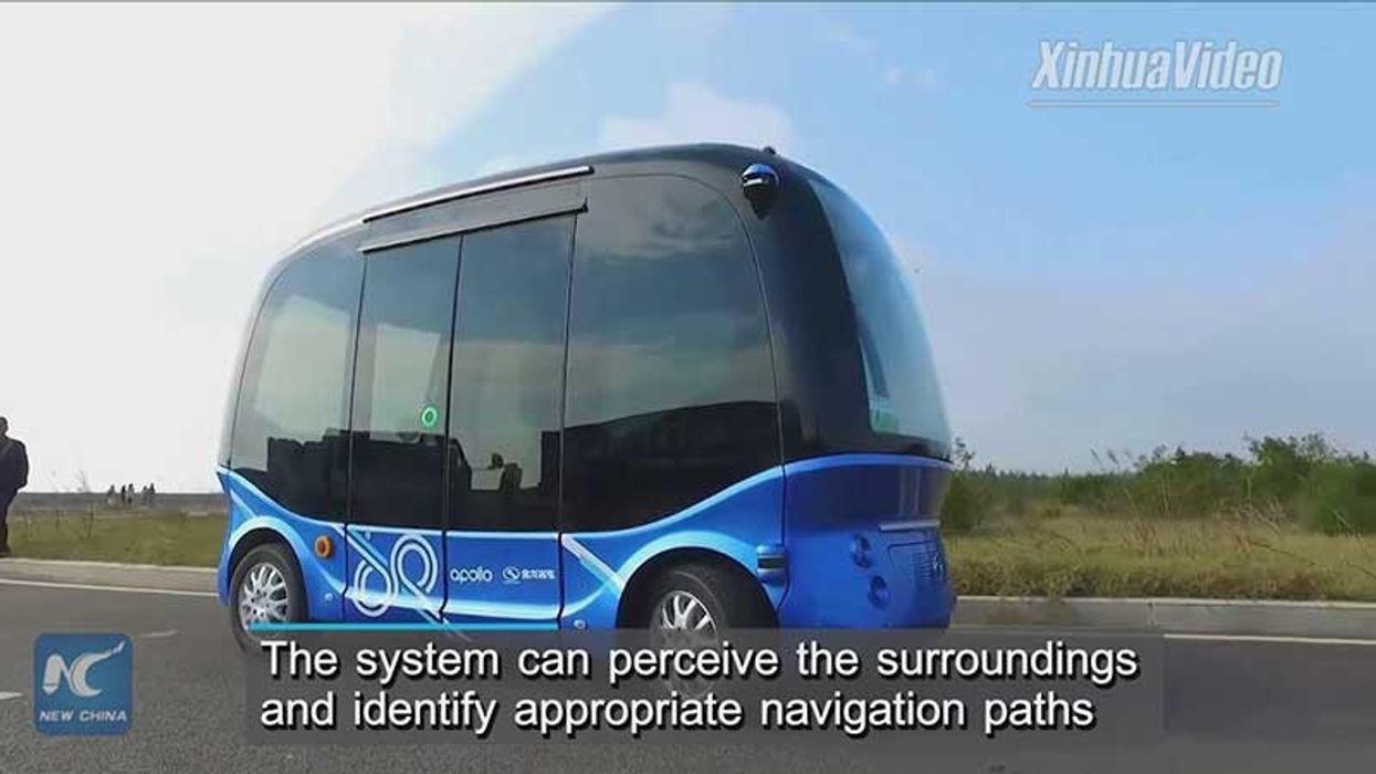 baidu self driving minibus