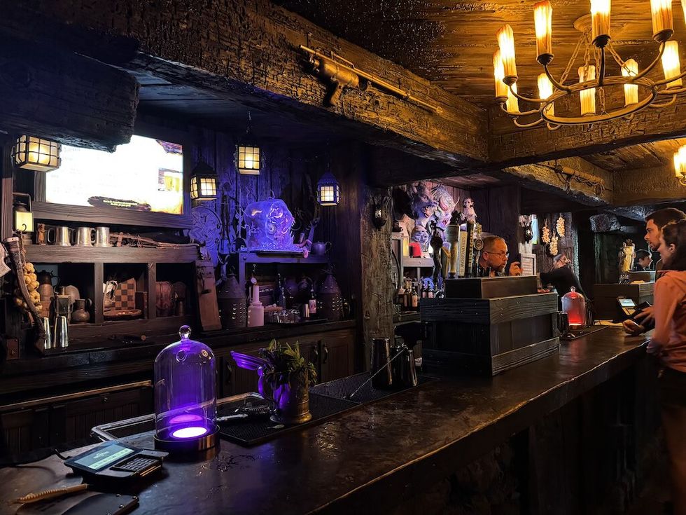Bar at Burning Blade Tavern Monsters Unchained The Frankenstein Experiment