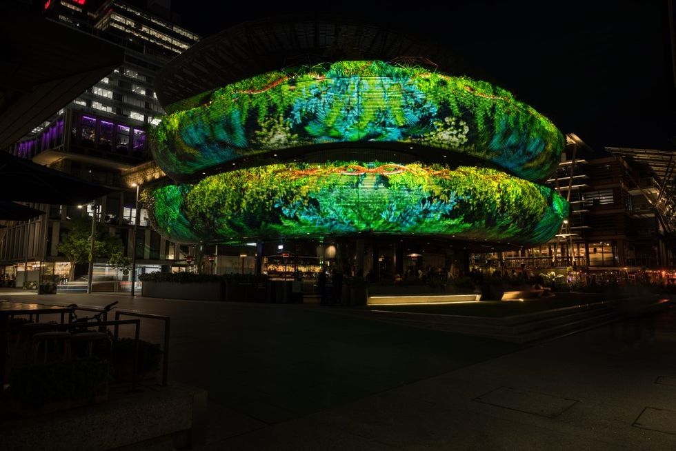 Barco Vivid Sydney Barangaroo House