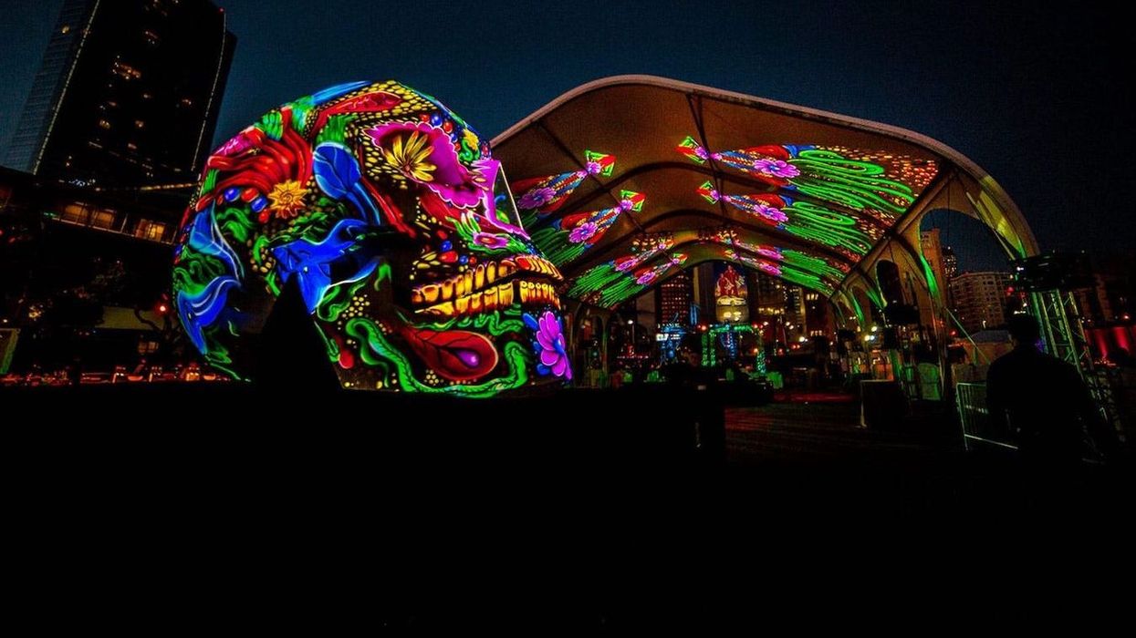 BARTKRESA-studio-skull-projection