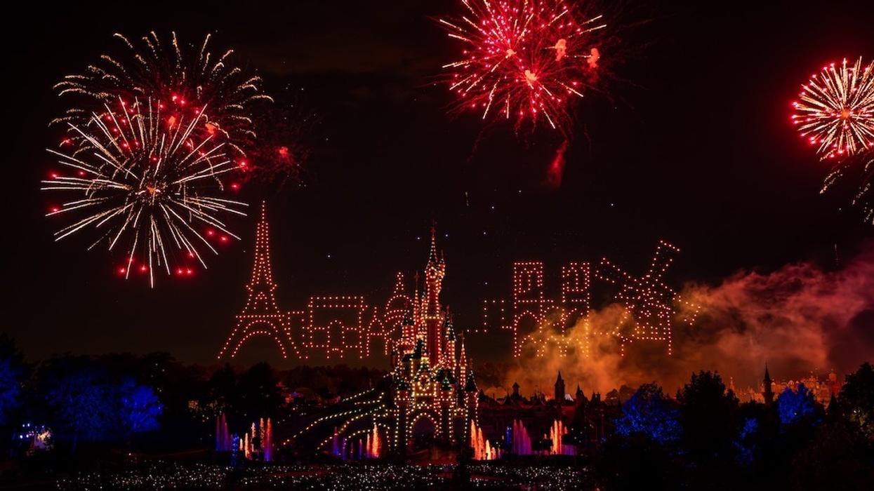 Bastille Day drone show Disneyland Paris Dronisos