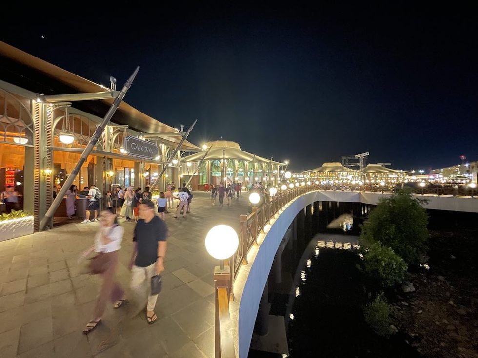 Batavia Boardwalk at Night