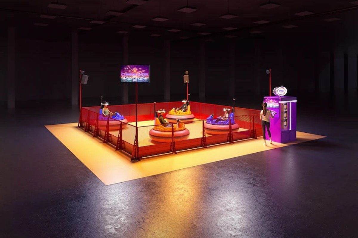 Battery Powered VR Bumper Cars spree interactive