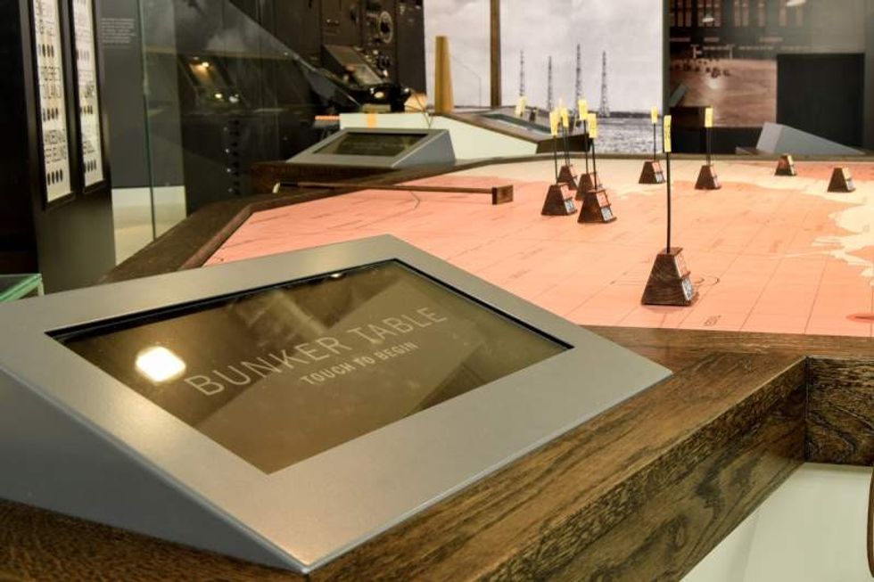 battle of britain operations table and touchscreen