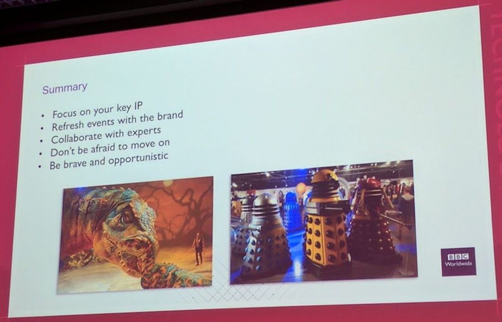 BBC at sate europe dinosaurs and daleks