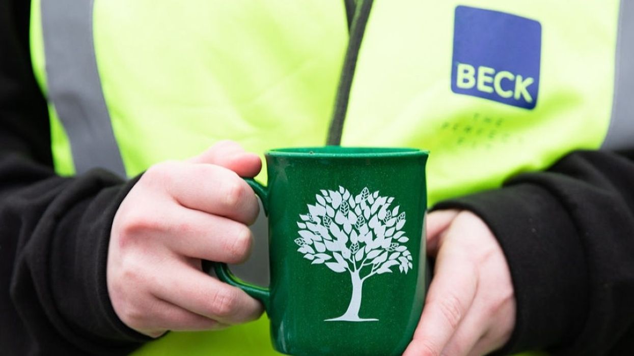 BECK team member sustainability cup
