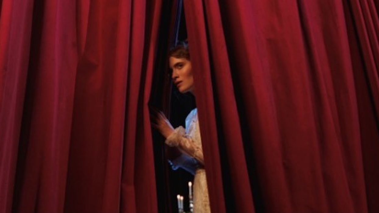 Behind the curtain