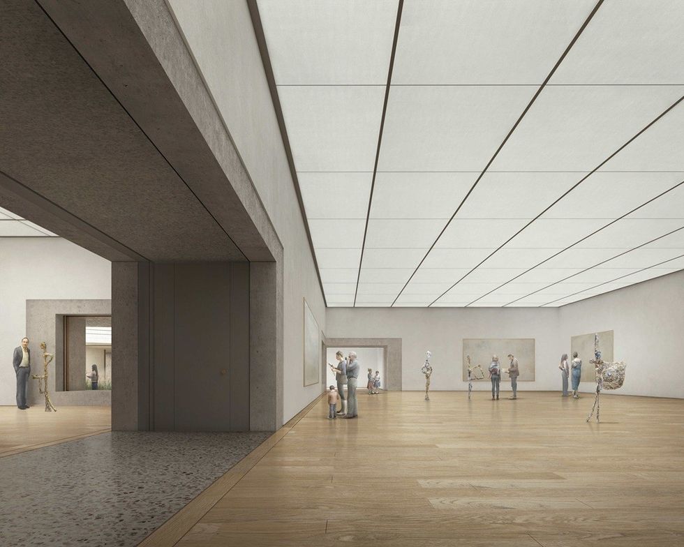 Belvedere Salzburgintegratesart appreciation with views of the green atrium. © Filippo Bolognese Images