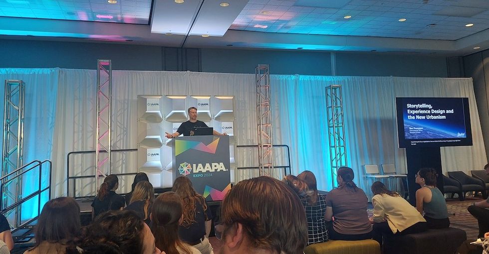 Ben Thompson speaking at IAAPA Expo 2024