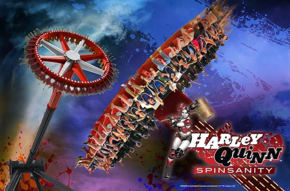 best extreme thrill rides 2021 six flags america harley quinn spinsanity