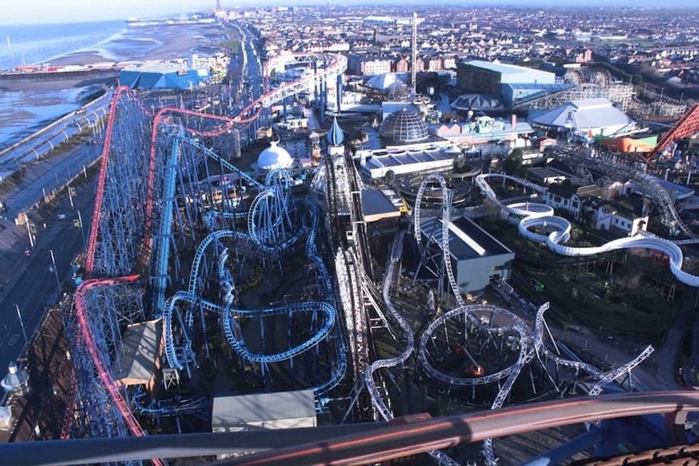 Blackpool Pleasure Beach family owned theme parks experiencing attractions
