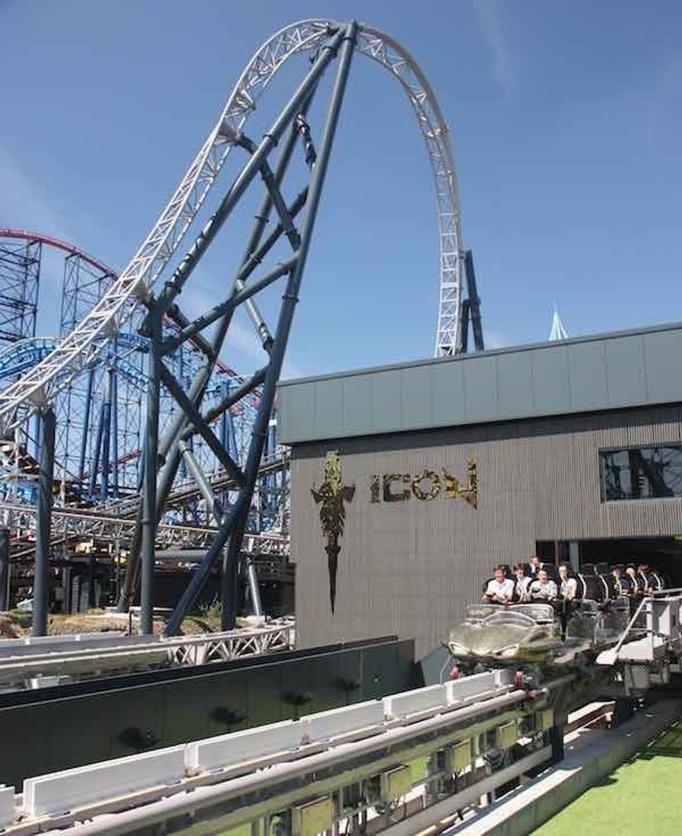 Blackpool pleasure beach ICON roller coaster 9