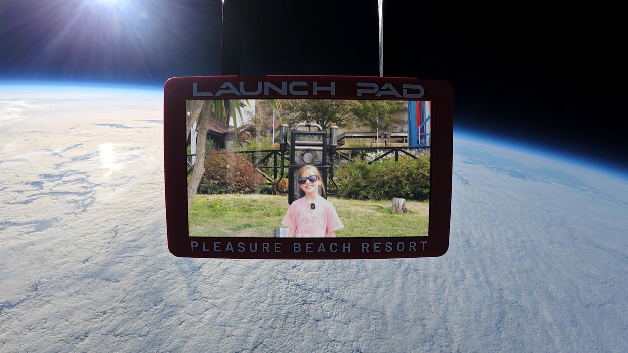 blackpool pleasure beach space broadcast