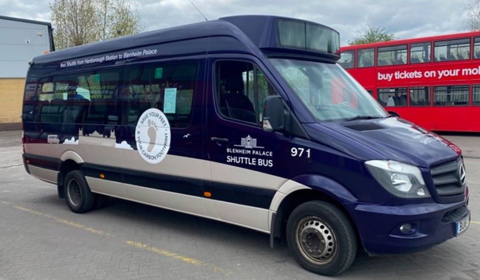 Blenheim Palace shuttle bus greener journeys