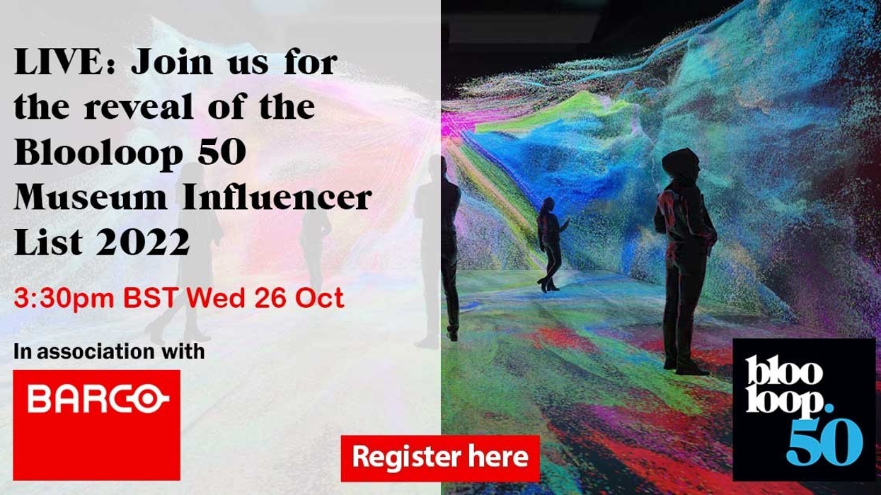 Blooloop 50 Museum Influencer List 2022 with BARCO