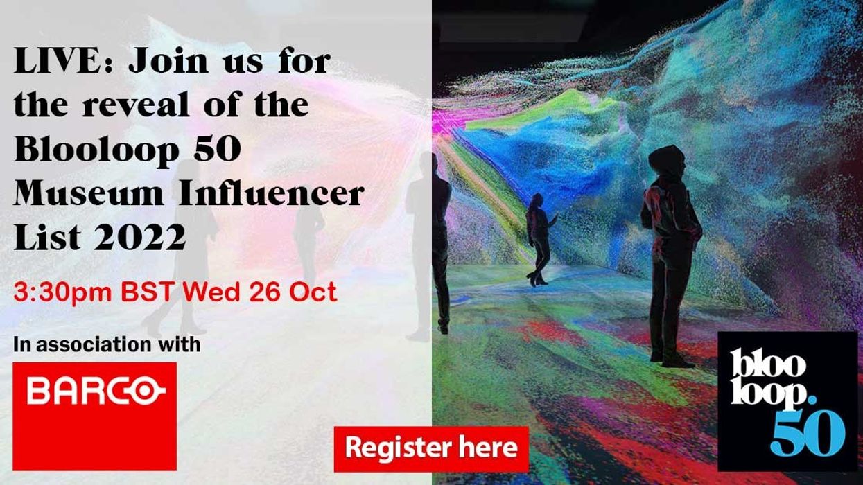 Blooloop 50 Museum Influencer List 2022 with BARCO