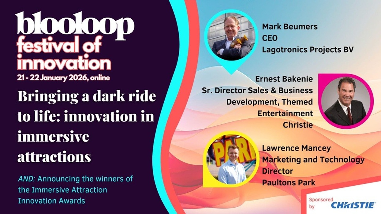 blooloop Festival of Innovation 2026: Innovations in Immersive Attractions, speaker lineup.