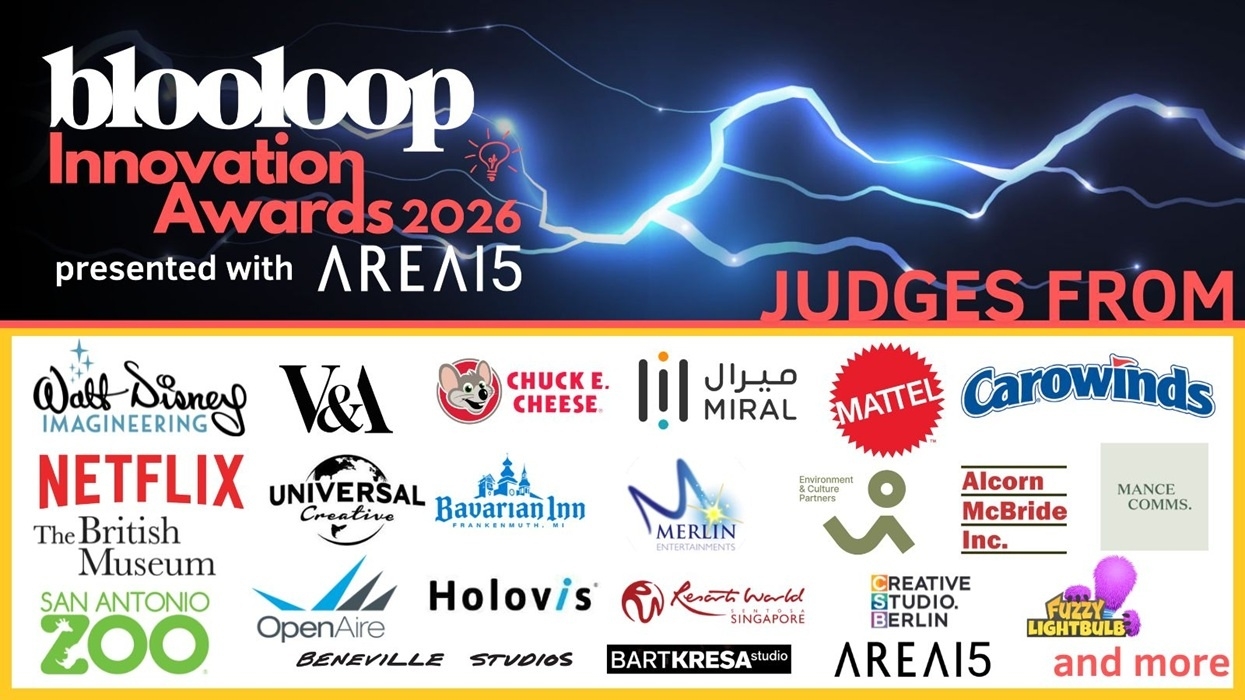 "Blooloop Innovation Awards 2026 judges from major brands and attractions."