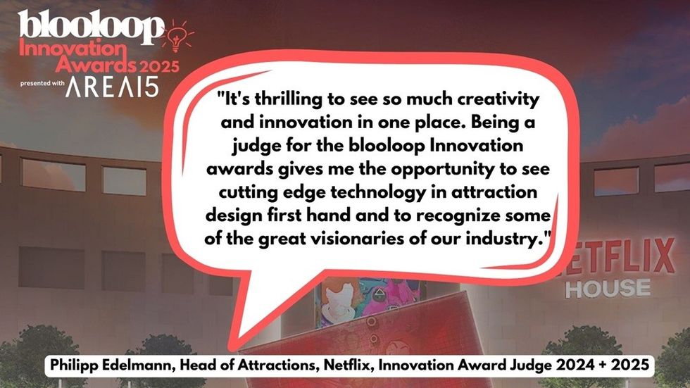 blooloop Innovation Awards Netflix quote