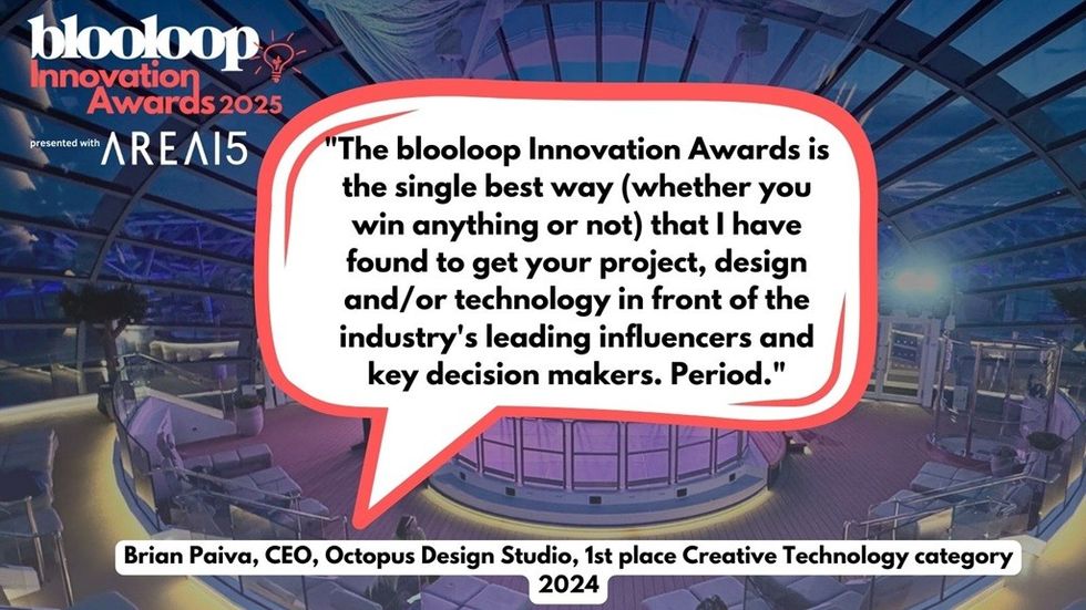 blooloop Innovation Awards Octopus Design quote