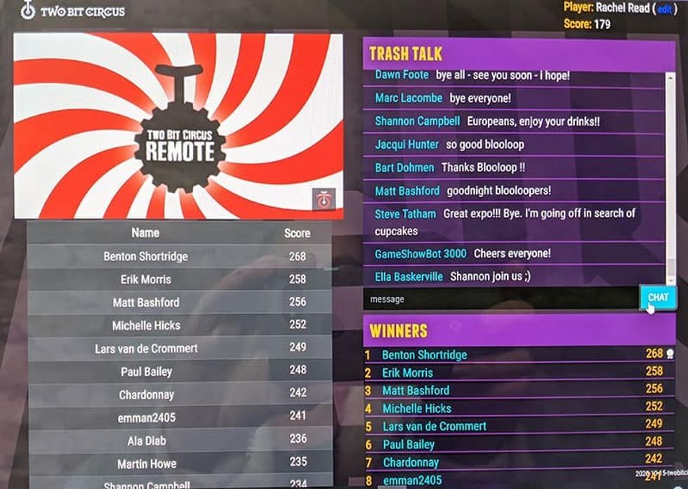 blooloop vexpo quiz leaderboard