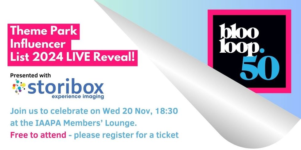 blooloop50 theme park reveal at iaapa with storibox IAAPA Expo 2024