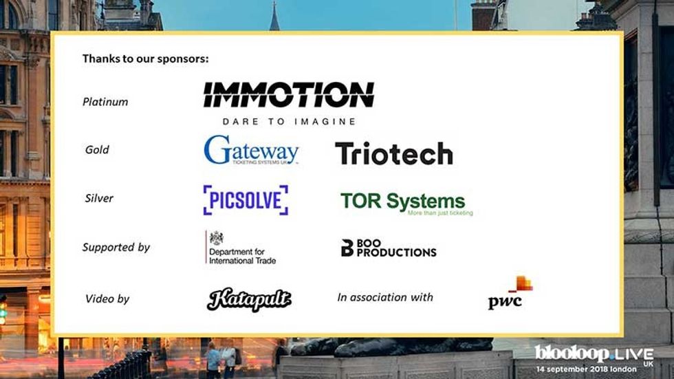 blooloopLIVE sponsors