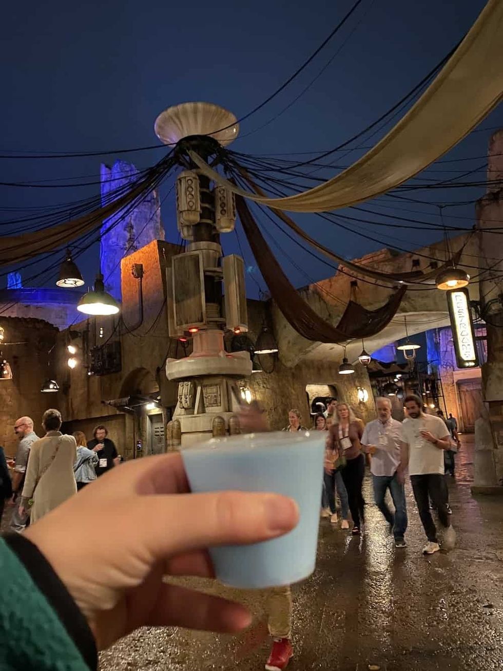 Blue Milk at Star Wars Galaxys Edge