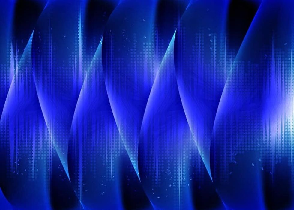 blue soundwave audio storytelling