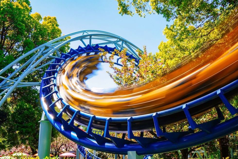 Blurred-roller-coaster