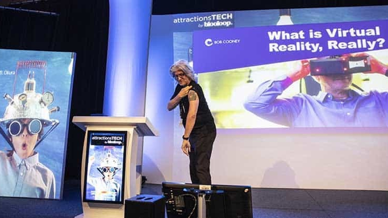 Bob Cooney talks VR at attractionsTECH by blooloop at ISE 2019